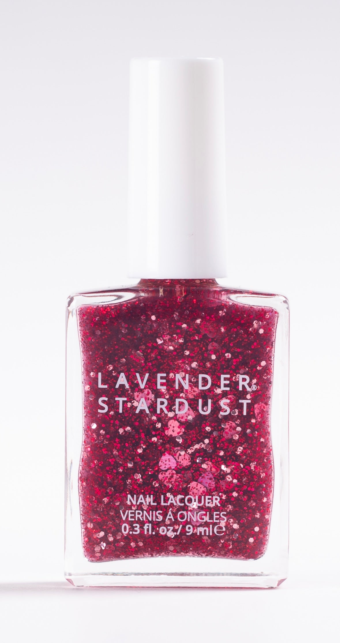 Cherry Hearts Glitter Nail Topper