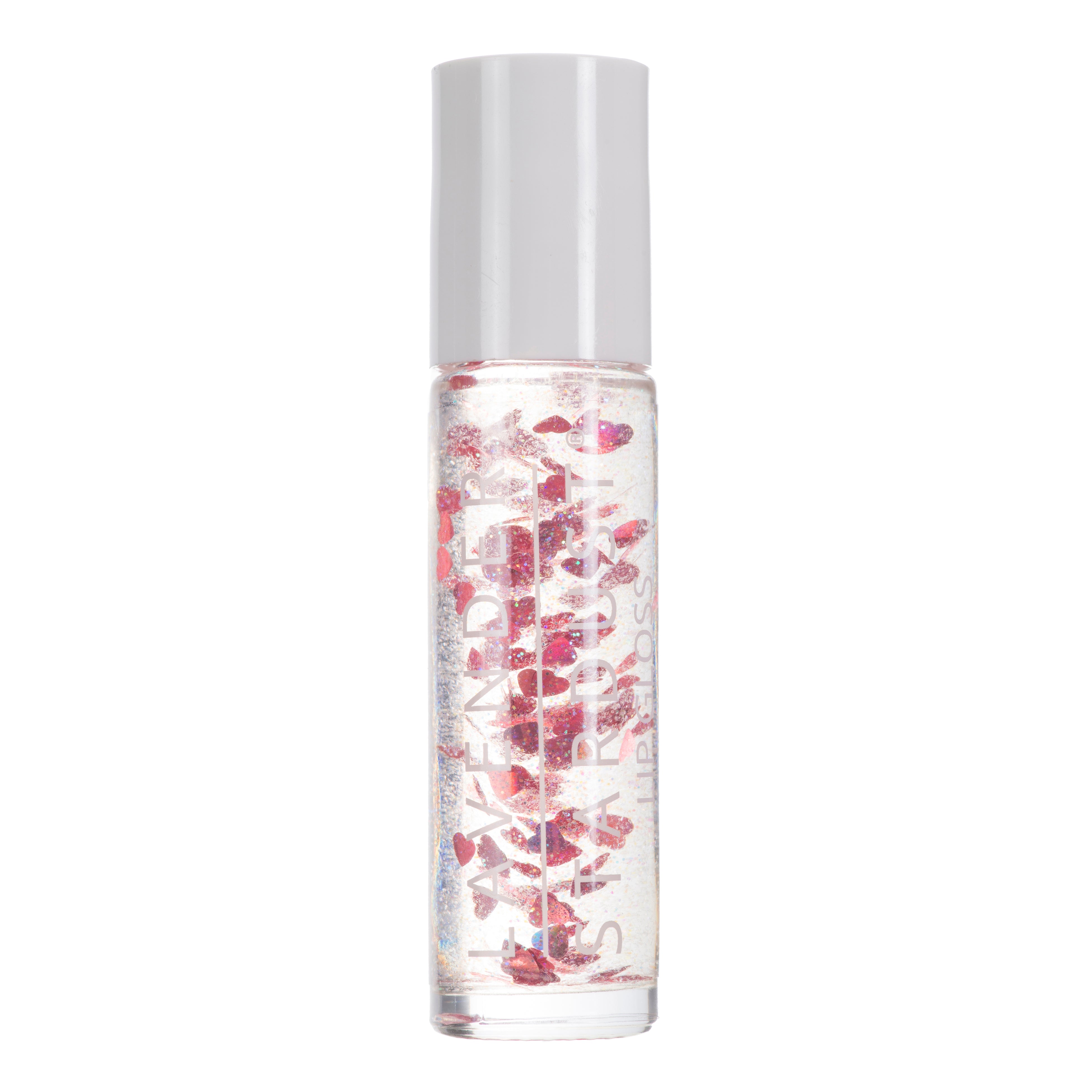 KISSING GLITTER LIP GLOSS in Red Hearts Cherry Stardust